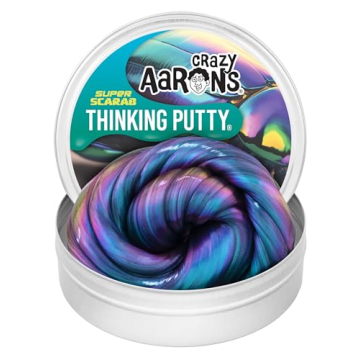 Crazy Aaron's Super Illusions Super Scarab Thinking Putty® - 4" Tin Multi-Color Thinking Putty - No...