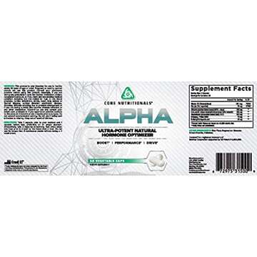 Core Nutritionals Alpha Platinum Ultra-Potent Natural Hormone Optimizer, Anabolic Testosterone Boost...
