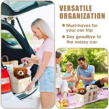 Honeydak Passenger Seat Organizer Car Seat Storage Organizer for Console Front/back Seat with Multi-pockets Car Caddy Organizer SUV Truck Foldable Car Organizer for Kids Adults Accessories