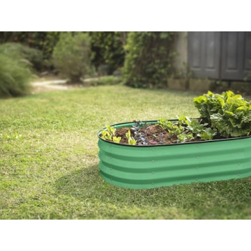 Galvanized Raised Garden Bed 4×2×1 ft Durable Planter Outdoor