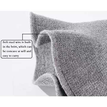 LVSU Halloween Witch Hat for Women Wool Hats Foldable Pointed Cap for Halloween Party Costume Accessory Blue