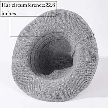 LVSU Halloween Witch Hat for Women Wool Hats Foldable Pointed Cap for Halloween Party Costume Accessory Blue