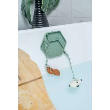 Smack Fun - The Original All-in-one Suction Plates + Safety Toy Straps - Silicone Suction Plates for Toddlers + Baby - First Foods + Self-Feeding. Comes with 2 Straps (Shifting Sand)