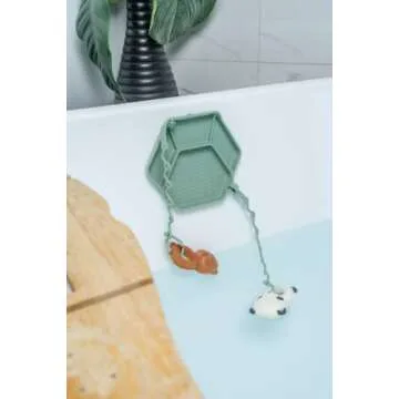 Smack Fun - The Original All-in-one Suction Plates + Safety Toy Straps - Silicone Suction Plates for Toddlers + Baby - First Foods + Self-Feeding. Comes with 2 Straps (Shifting Sand)