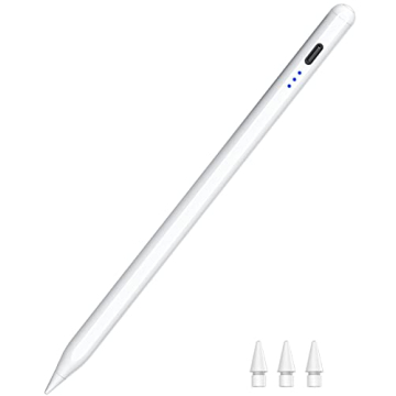 Stylus Pen for iPad 2018-2024, Fast Charging Pencil with Tilt Sensitivity & Palm Rejection