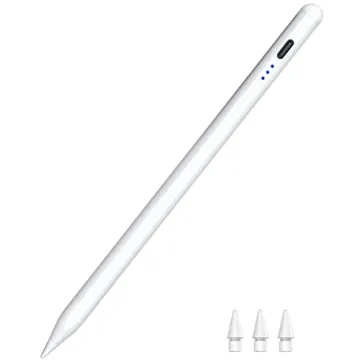 Stylus Pen for iPad 2018-2024, Fast Charging Pencil with Tilt Sensitivity & Palm Rejection