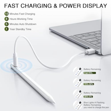 Stylus Pen for iPad 2018-2024 - Fast Charging & Magnetic