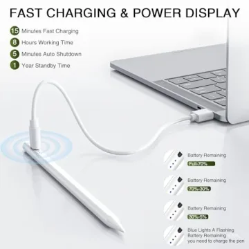 Stylus Pen for iPad 2018-2024 - Fast Charging & Magnetic