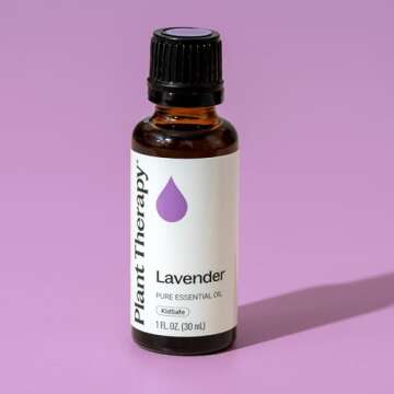 Plant Therapy Lavender Essential Oil 100% Pure, Undiluted, Natural Aromatherapy, Therapeutic Grade 30 mL (1 oz)