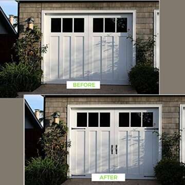 Garage Carriage Door Hinges Iron Decorative Garage Handles Hardware Kit (4Hinges + 2 Handles)