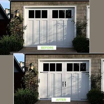 Garage Carriage Door Hinges Iron Decorative Garage Handles Hardware Kit (4Hinges + 2 Handles)