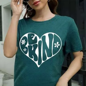Be Kind Women's T-Shirt - Novelty Graphic Bee Tee
