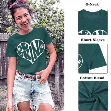 Be Kind Women's T-Shirt - Novelty Graphic Bee Tee