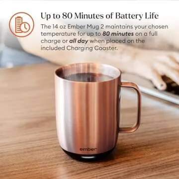 Ember Smart Mug 2 with 80 Min Battery Life