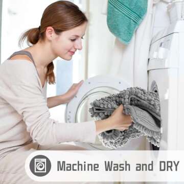 Yimobra Luxury Bathroom Rug Mat - Soft, Absorbent, Machine Washable