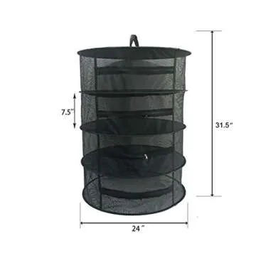 RIOGOO 4-Layer Herb Drying Rack - Easy Use & Eco-Friendly