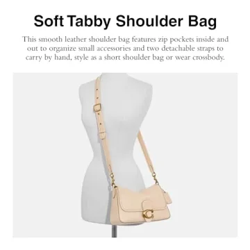 Elegant COACH Soft Calf Leather Tabby Shoulder Bag