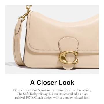 Elegant COACH Soft Calf Leather Tabby Shoulder Bag