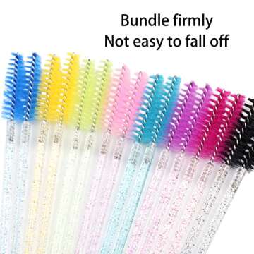 SenRocc 300pcs Eyelash Extension Disposable Eyebrow Brush Mascara Wand Applicator Spoolers Micro Gli...