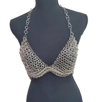 Handlinked Chainmail Top - Custom Sized Fantasy Bra