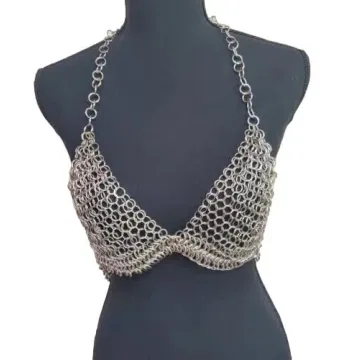Handlinked Chainmail Top - Custom Sized Fantasy Bra