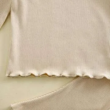 Kupretty Baby Girl Flare Pants Set for Toddlers