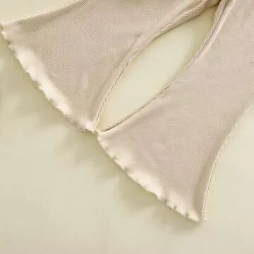 Kupretty Baby Girl Flare Pants Set for Toddlers