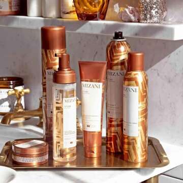 Mizani Styling Foam Wrap | Balances Hydration, Shine & Hold | with Shea Butter | Paraben-Free | for Curly Hair | 8.5 Fl Oz