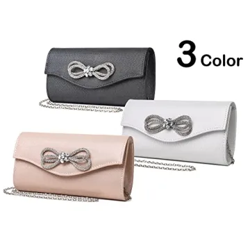 MUDUO Diamond Bow Evening Bag - Elegant Clutch for You
