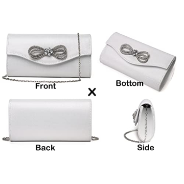 MUDUO Diamond Bow Evening Bag - Elegant Clutch for You