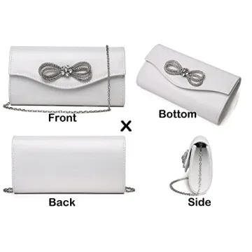 MUDUO Diamond Bow Evening Bag - Elegant Clutch for You