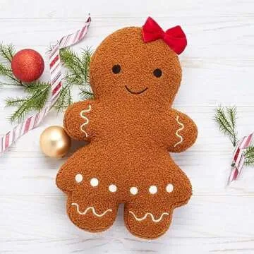 The Lakeside Collection Christmas Shaped Accent Pillows - Festive Decor for Your Home