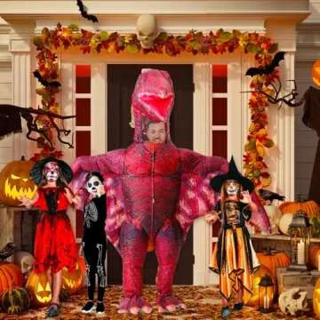 MXoSUM Inflatable Dinosaur Costume for Halloween Fun