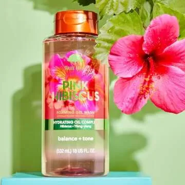 Tree Hut Pink Hibiscus Foaming Gel Wash | Cleanse & Soothe Skin Without Stripping Moisture | Made with our Hydrating Oil Complex | 18 fl oz.