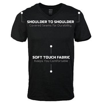 Gildan Men's V-Neck T-Shirts Multipack Soft Durable
