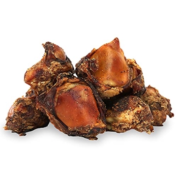 Pet Craft Supply Meaty Buffalo Knee Caps Bones 10-Pack Dog Treats for Aggressive Chewers, Rawhide Fr...