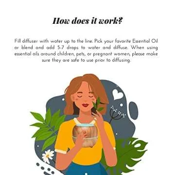 Essential Oil Diffuser Set for Home Spa Relaxation 100% Pure