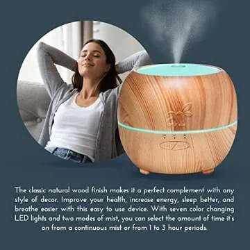 Essential Oil Diffuser Set for Home Spa Relaxation 100% Pure