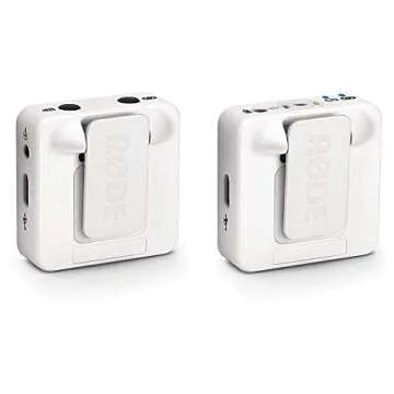 Rode Wireless GO Compact Digital Wireless Microphone System (White) with Omnidirectional Lavalier Microphone Bundle