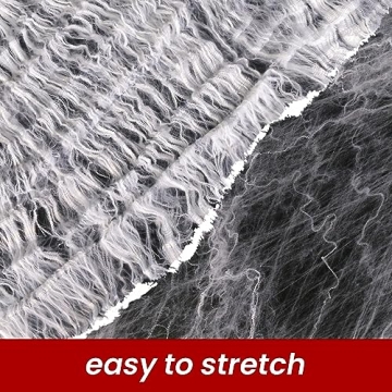 Halloween Spider Web Decorations with Fake Spiders