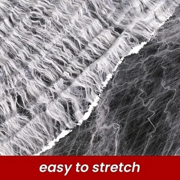 Halloween Spider Web Decorations with Fake Spiders