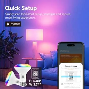 OREiN Matter Smart Light Bulb 650LM Color Changing