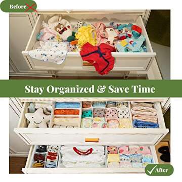 Drawer Organizer (Gray and white)