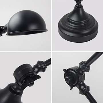 Stylish ZQQZEZ Adjustable Metal Table Lamp for Home