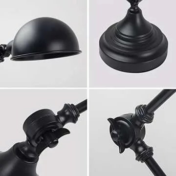 Stylish ZQQZEZ Adjustable Metal Table Lamp for Home