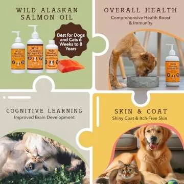 Natural Dog Company Wild Alaskan Salmon Oil for Dogs