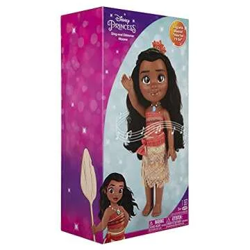 Disney Princess Moana Doll Sing & Shimmer Toddler Doll, Sings How Far I'll Go [Amazon Exclusive], Blue