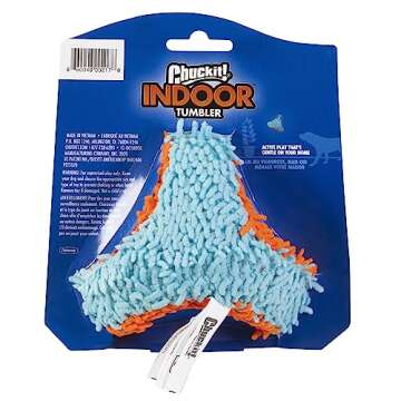 Chuckit! Indoor Fetch Tumbler Toy for Dogs - Interactive Dog Toys for Boredom, 6.5 Inch, Orange and ...