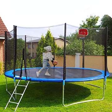 Trampoline Basketball Hoop with Pump and Mini Balls