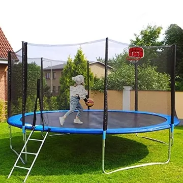 Trampoline Basketball Hoop with Pump and Mini Balls